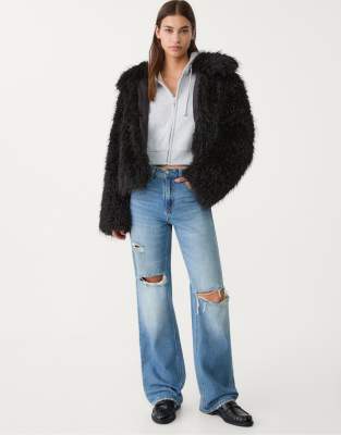 Stradivarius - D92 - Jean ample - Bleu clair