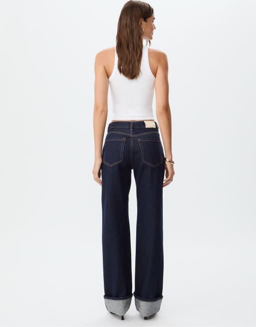 Stradivarius – D92 – Ljusblå, raka jeans med vida ben, 3 av 7