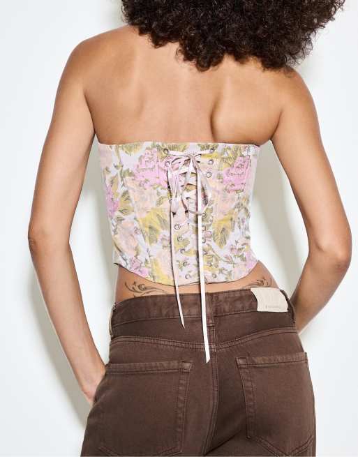 Stradivarius D92 straight wide jeans in brown, 4 of 7