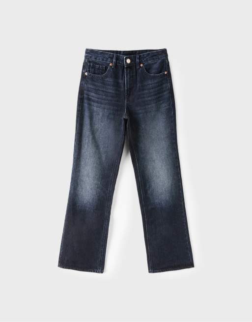 Stradivarius D92 straight-wide jeans in light grey denim wash, 6 of 7