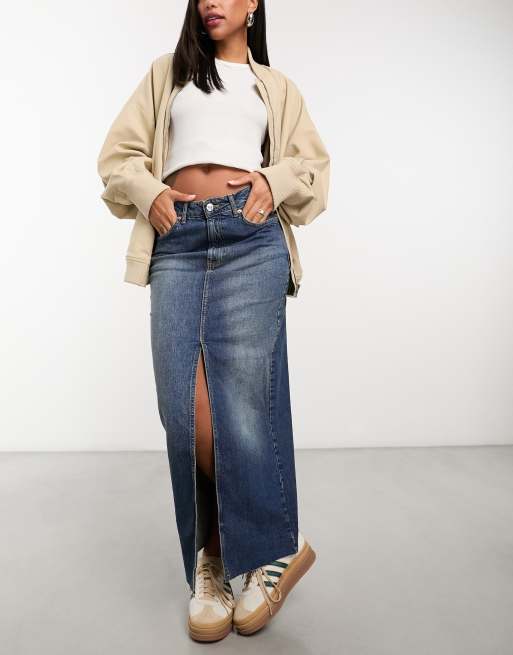 Vintage denim cheap skirt outfit