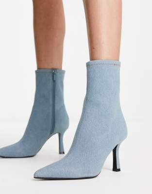 Light blue 2024 suede boots