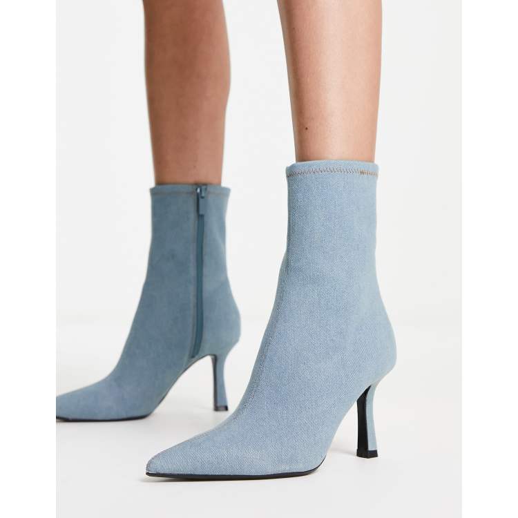 Light blue sale boots women's