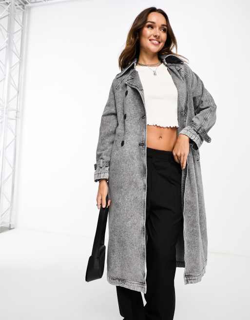 Jeans on sale trench coat