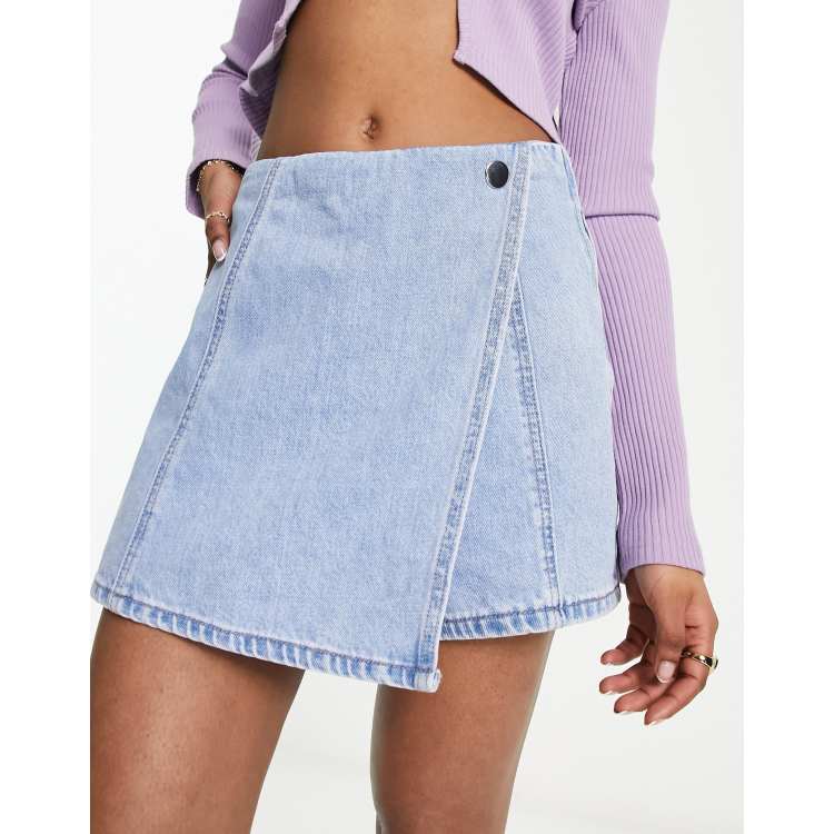 Light denim 2024 wrap skirt