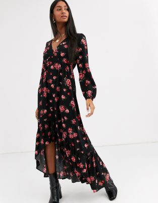 stradivarius floral dress