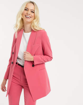 red double breasted blazer dress