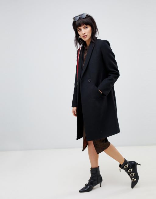 Stradivarius double button mid length coat