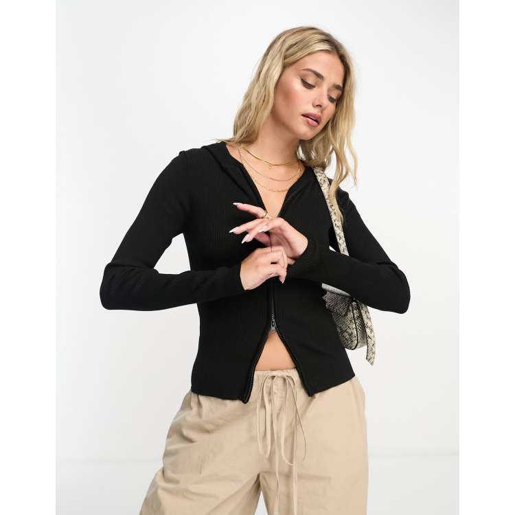 Zipped knit top - Women's fashion