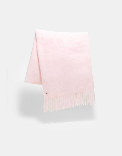 Stradivarius écharpe basique mi-saison rose pastel, 4 de 4