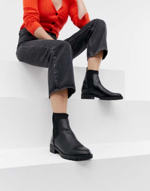 Stradivarius elastic on sale side chelsea boot