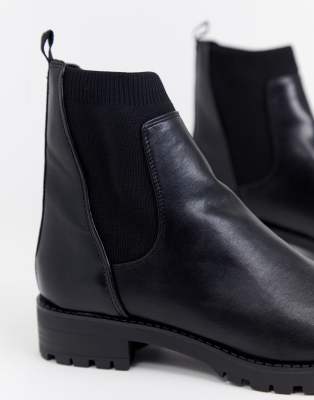 stradivarius elastic side chelsea boot