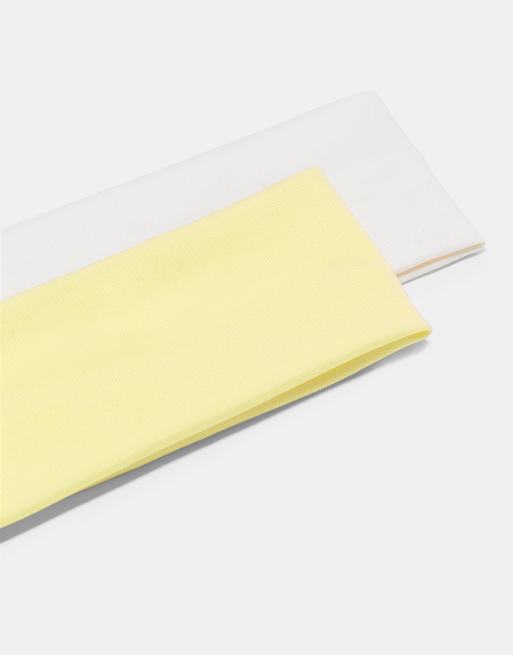Stradivarius – Elastische Haarbänder in Ecru, 2er-Set , 4 von 4