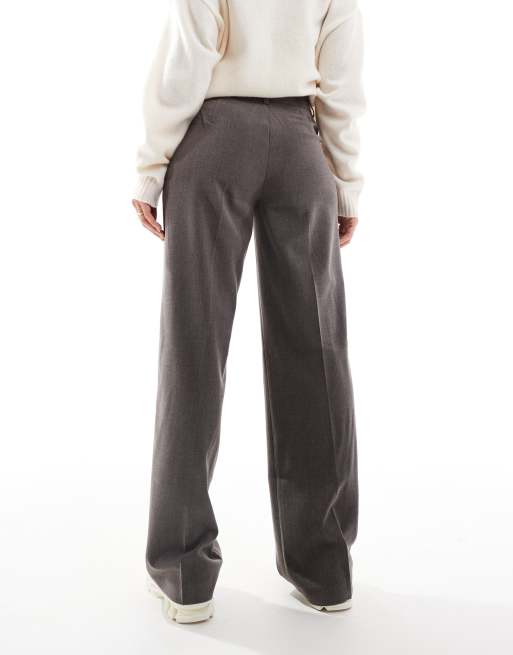 Stradivarius – Elegante, gerade geschnittene Hose in Dunkelgrau , 3 von 5