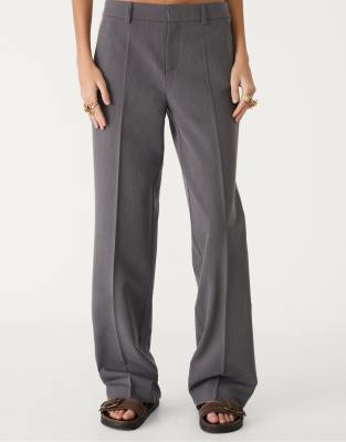 Stradivarius - Elegante Hose in Dunkelgrau mit Taschen