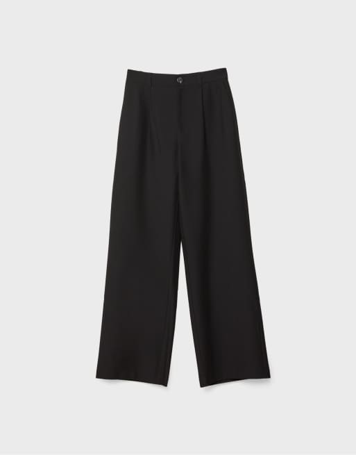 Stradivarius – Elegante Hose in Schwarz mit geradem Schnitt, 6 von 7