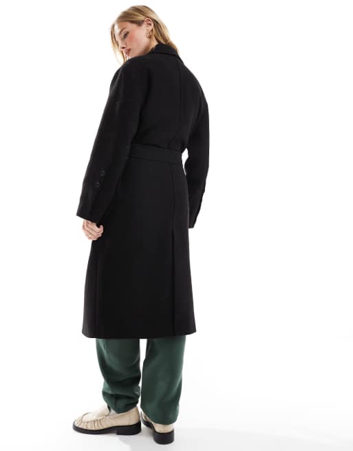 Black Stradivarius Mantel Schwarz Stradivarius Kurzmantel Black