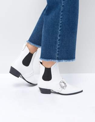 Stradivarius Embellished Buckle Boot | ASOS