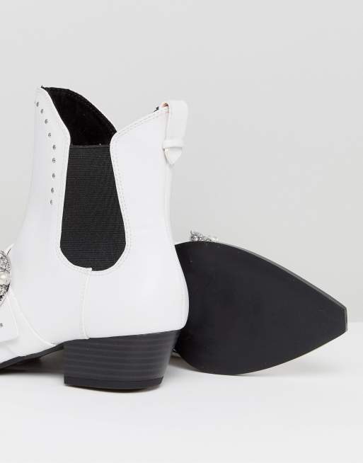 Stradivarius embellished buckle boots, 4 of 4