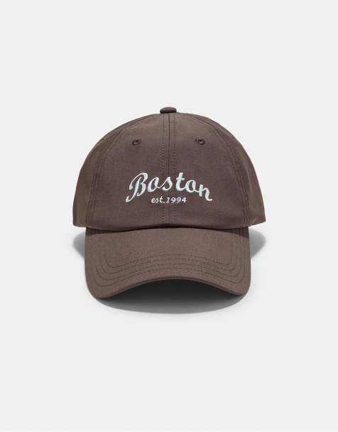 Stradivarius Embroidered cap in brown - view 1
