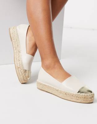 Stradivarius espadrille in cream | ASOS