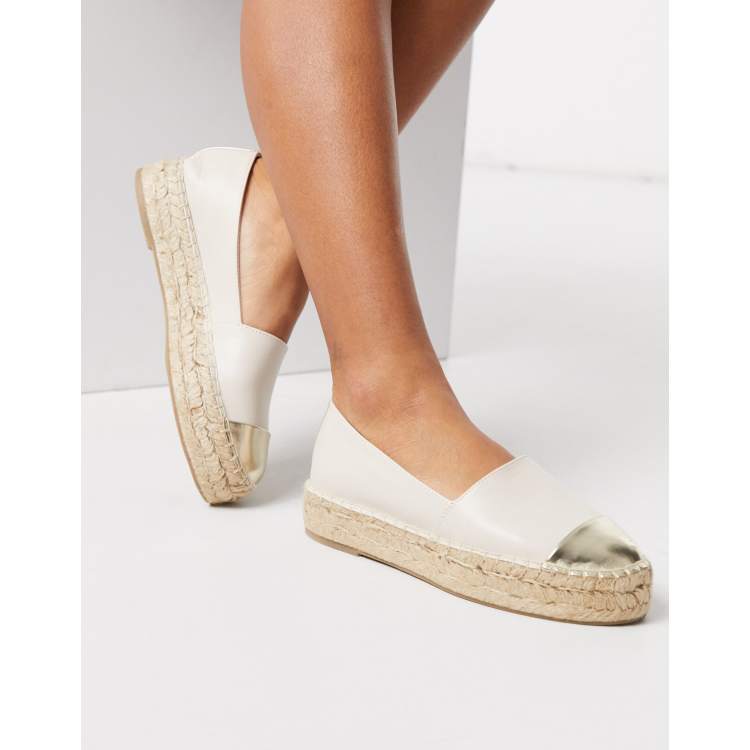 Stradivarius espadrille in cream