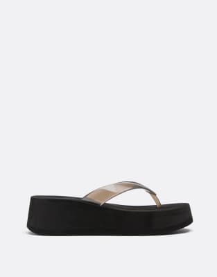  Eva platform thong sandals 