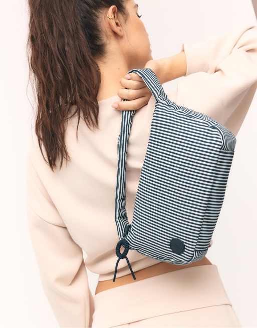 Stradivarius Fabric shoulder bag in blue, 2 of 2