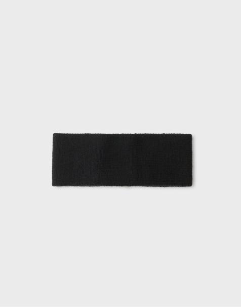 Stradivarius fascia in maglia nera - view 1
