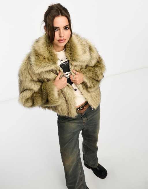 Faux fur coats clearance asos