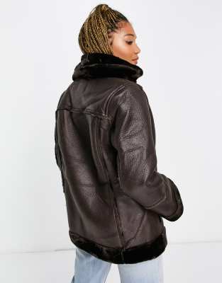 chocolate leather jacket