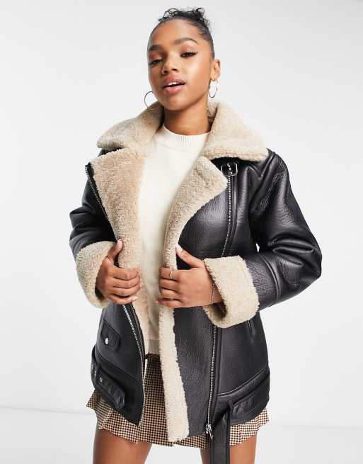 stradivarius fur jacket