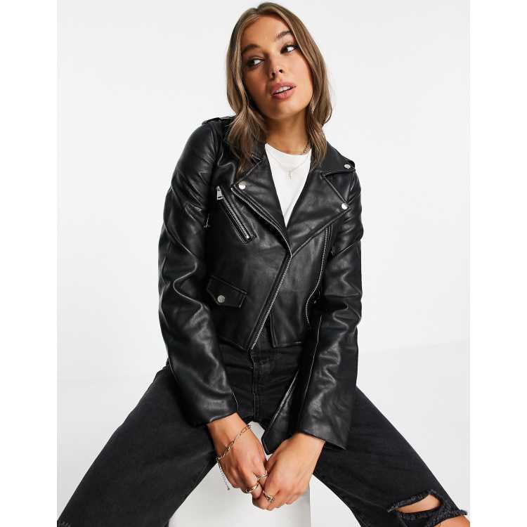 Leather jacket deals asos