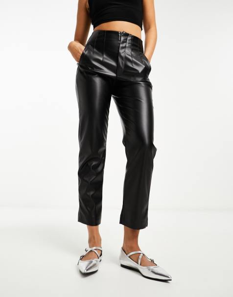 ASOS DESIGN faux leather moto pants in multi - part of a set