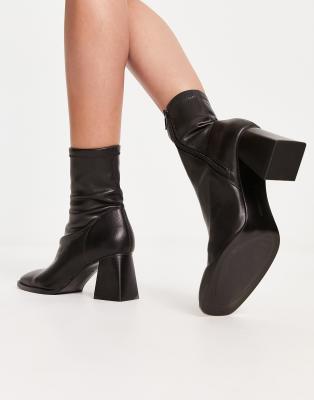 leather faux boots