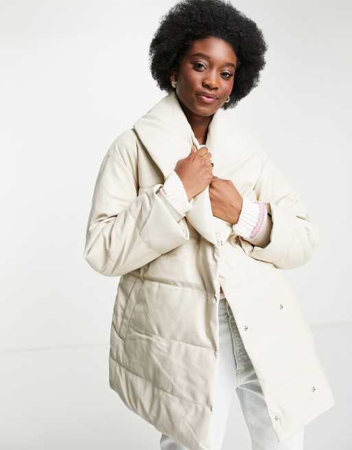 Stradivarius long hot sale puffer coat