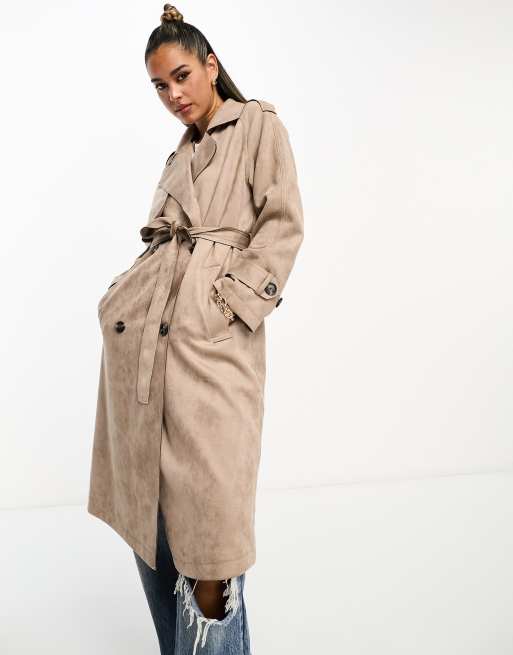 Stradivarius trench online beige