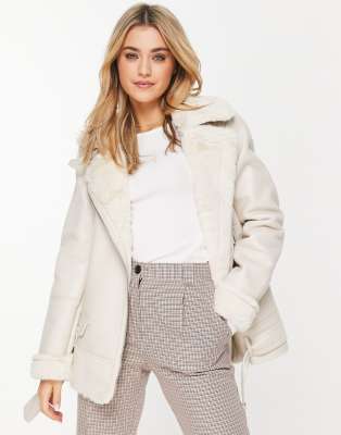 asos aviator coat