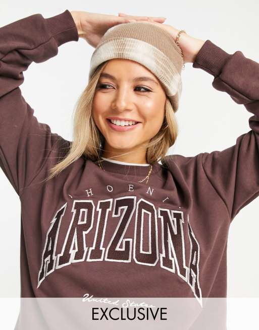 felpa oversize marrone