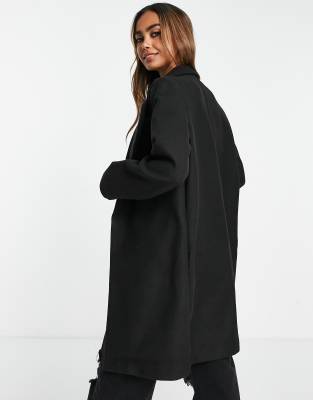 Jacket Stradivarius Weicher Stradivarius Wollmantel Midi-Mantel