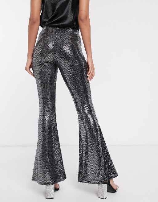 Stradivarius - Flare-broek glitter |