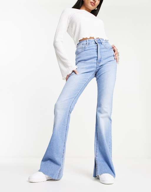 Slit fit flared jeans - Women's fashion