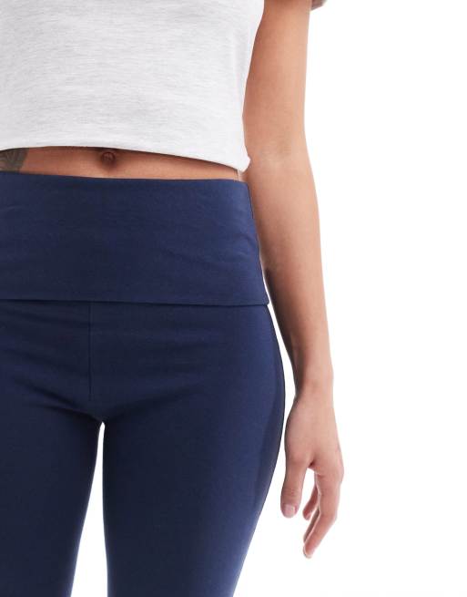 Navy Blue Leggings for Women, Yoga Pants, 5 High Waist Leggings