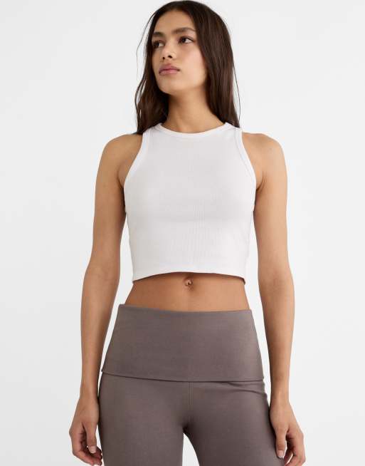 Stradivarius Flared leggings in grey, 3 of 4