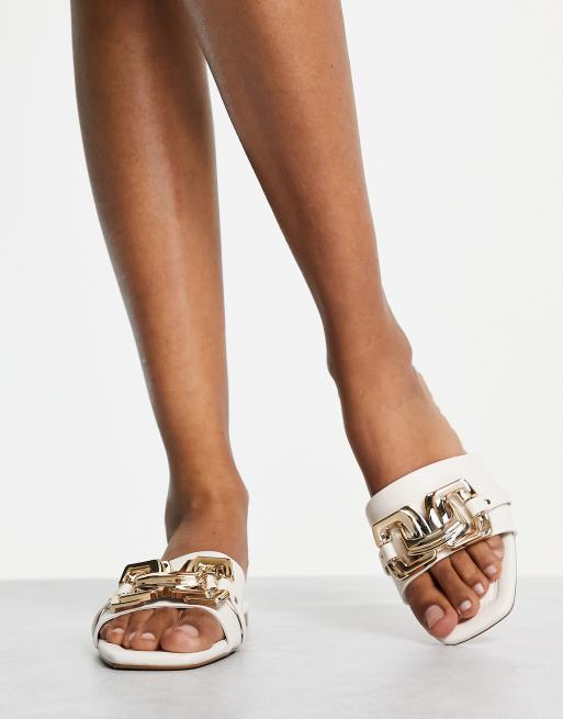 Chain detail online sandals