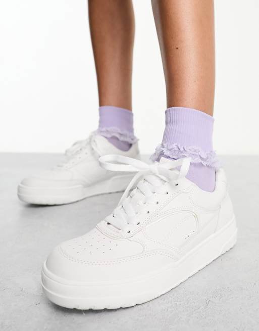 stradivarius white sandals