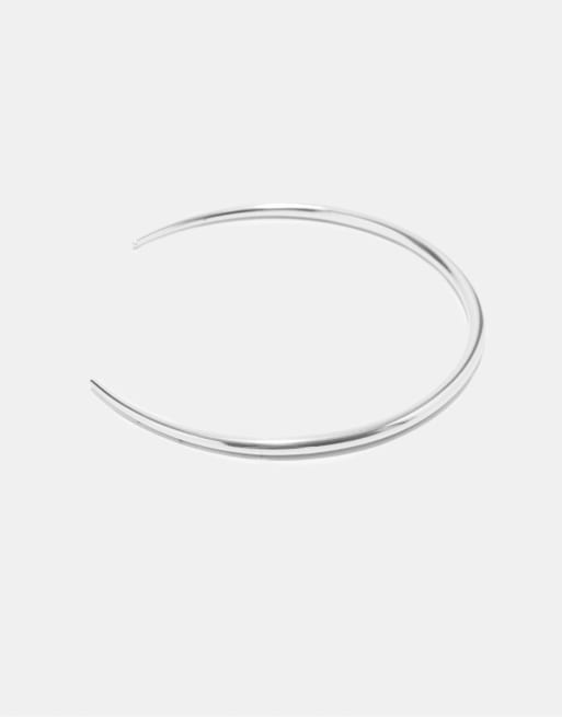 Stradivarius – Flexible Choker-Halskette in Grau, 3 von 4