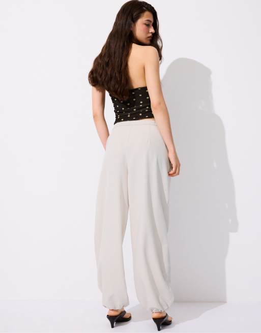 Stradivarius - Formal - Sarouel-broek in bruin, 2 van 4