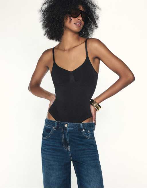 Stradivarius formender Body in Schwarz, 2 von 7