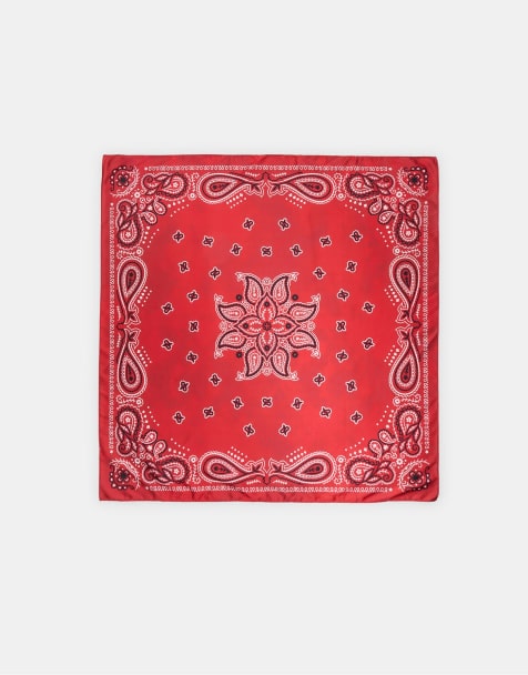 Stradivarius - Foulard imprimé - Rouge - view 1